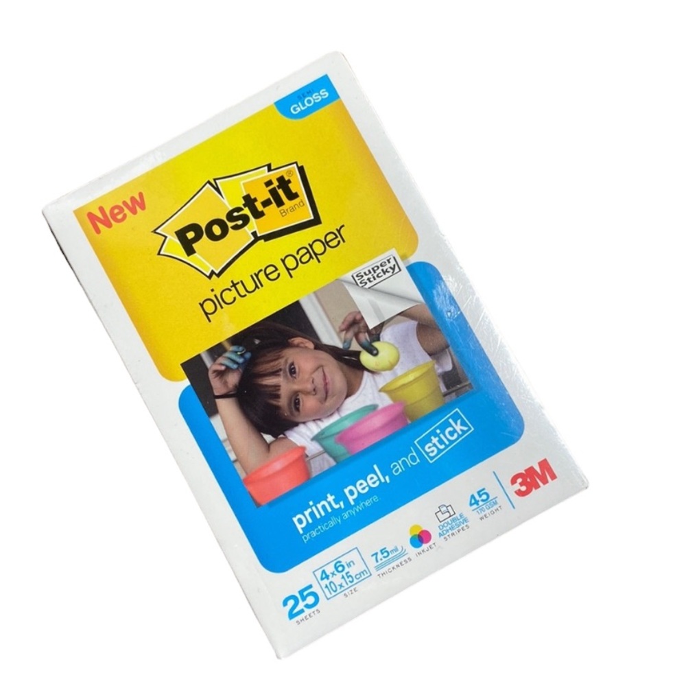 Post It Peel and Stick Photo Paper New 4 x 6